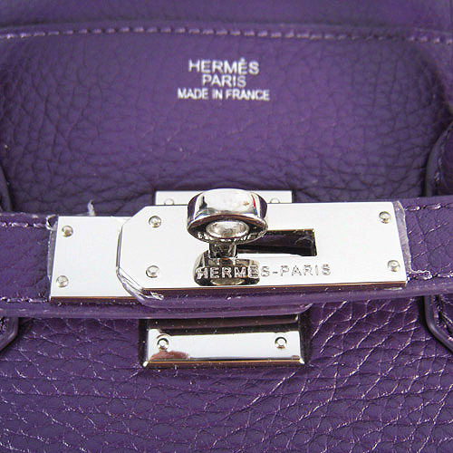 High Quality Fake Hermes Birkin 35CM Togo Leather Bag Purple 6089